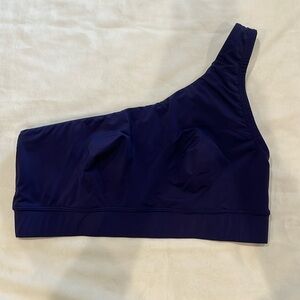 Parade, size Medium one shoulder sports bra, Bralette dark navy/purple
